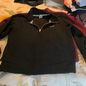 Lot of 2 Pink fleeces size medium wine and black